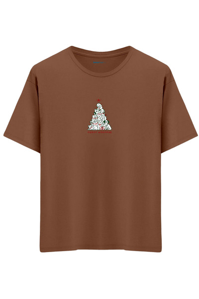 BetterThanCo Μπλουζάκι Woofmas με τύπωμα Crew Neck oversized