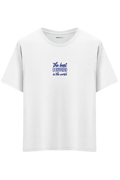 BetterThanCo Ex Boyfriend με τύπωμα T-shirt με λαιμόκοψη ποδηλάτου oversized