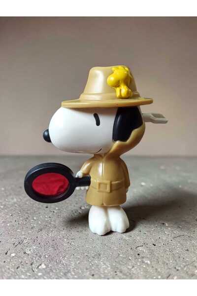 Hureggo Vintage''Detective Snoopy'' Original Figure Toy & 10 cm