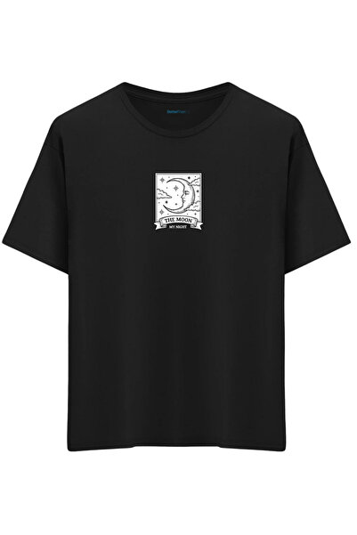 BetterThanCo My Night Printed Crew Neck Oversized T-Shirt