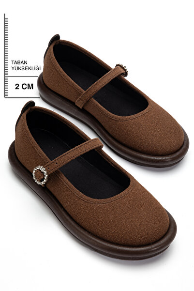 Sabella Moda حذاء نسائي حذاء لوفر كاجوال طبي نعل سميك مرصّع بالأحجار تفاصيل د...