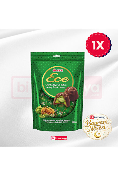 Ülker ECE Define Bütün Antep Fıstıklı Sütlü Çikolata - 350 gram - 1 Adet