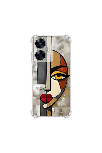 PrintiFy Corner Protection Case Compatible with Realme C55 with Aether Solvin...