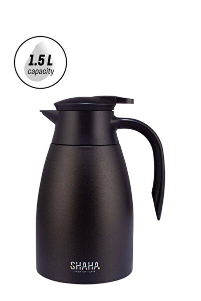 SHAHA Stainless Steel Vacuum Flask 1.5L Black