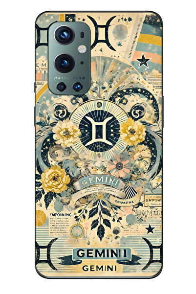 FLAMENKO حافظة هاتف شفافة متوافقة مع One Plus 9 Pro Twin Libra D منقوش