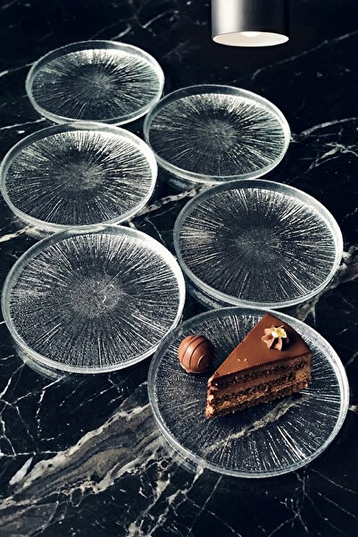 Ela&Elis Merina Mini Dessert/Cake Glass 16 cm Vertical Edge Presentation Plat...