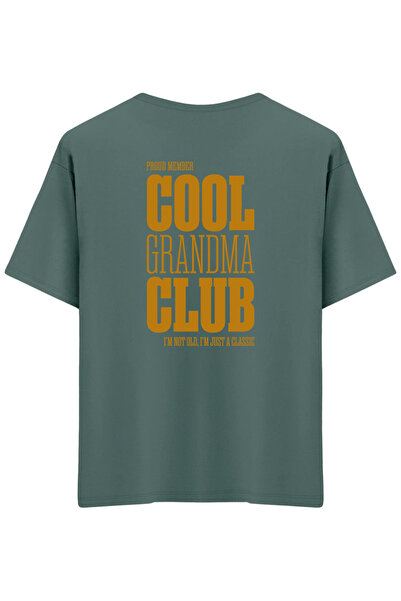 BetterThanCo Clubul Bunicii Cool cu imprimeu guler rotund supradimensionat tr...