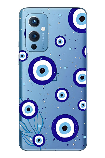 FLAMENKO حافظة هاتف شفافة متوافقة مع One Plus 9 من Night Nazar منقوش