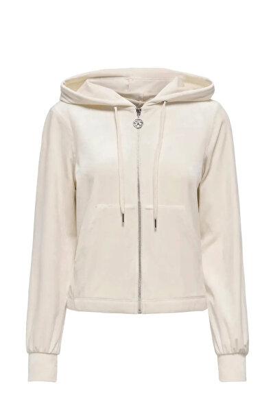 ONLY Women's Light Beige Hooded Sweater 15299670