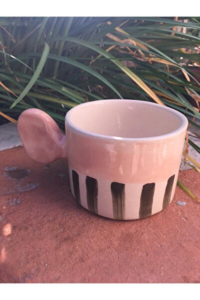 seramikanaz Handmade Striped Mug
