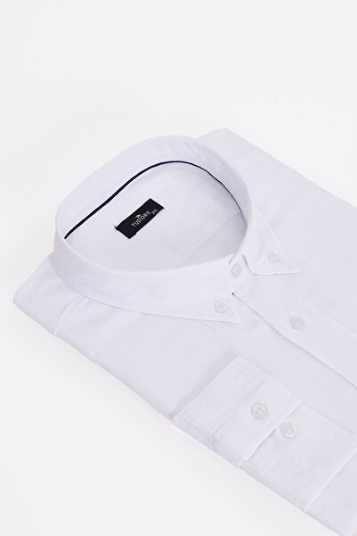 Tudors Men's Big Size Large Size Long Sleeve 100% Cotton Linen Texture Single...