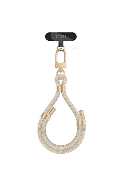 Tech-Protect C4S ROPE WRIST STRAP BEIGE/GOLD