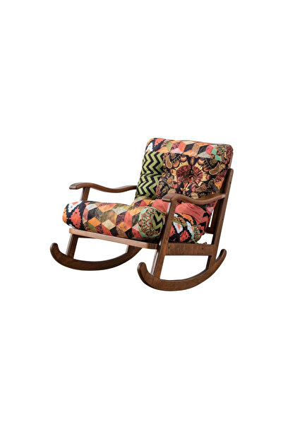 Haymoni Ahşap Kiremit Sallanır Koltuk