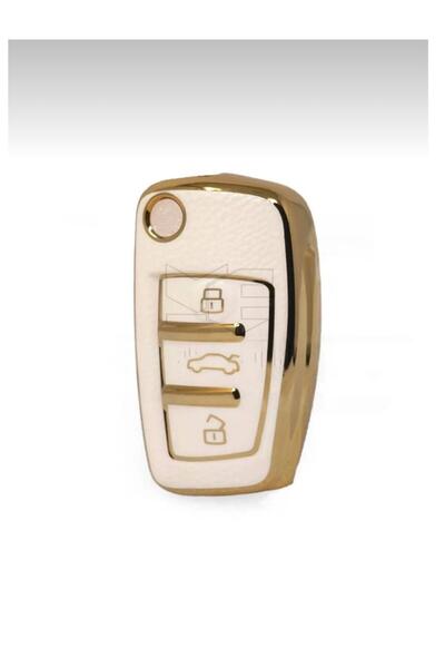 ÖZEN KEYS Audi A1 A3 A4 A5 B6 B7 B8 A6 Q3 Q5 Q7 Nano Key Protection Case Whit...