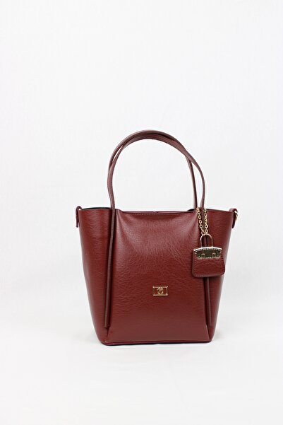 mossi Klaret crvena ženska torba sa zlatnim detaljima za svakodnevnu upotrebu