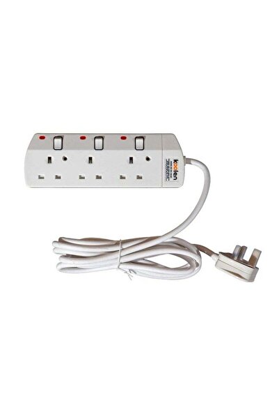 Koolen 3 Ways Power Extension Sockets 5 m White