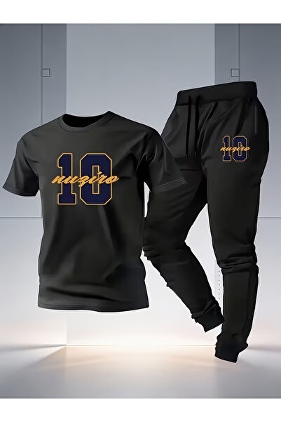 Rayan & Hoor Style Men's Printed tracksuit bottoms and t-shirt bottom top tra...