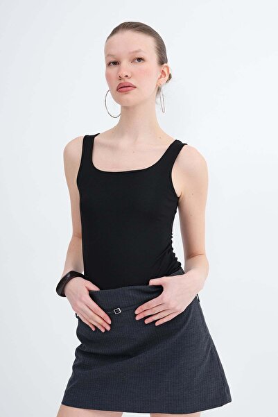 Addax Thick Strap Bodysuit Z1063