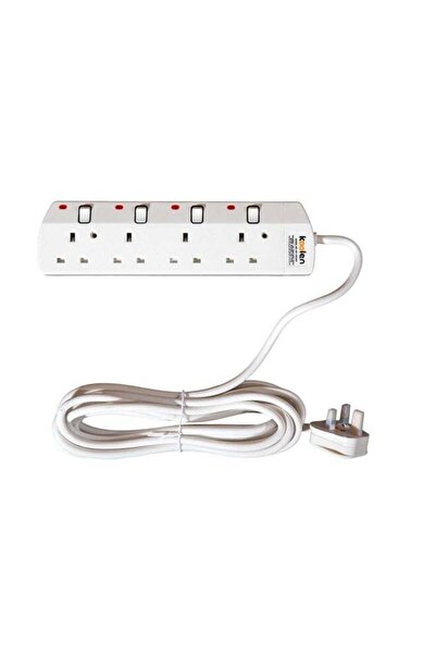 Koolen 4 Ways Power Extension Sockets 5 m White
