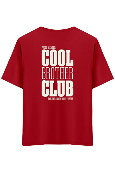 BetterThanCo Cool Brother Club Printed Crew Neck Oversized T-Shirt