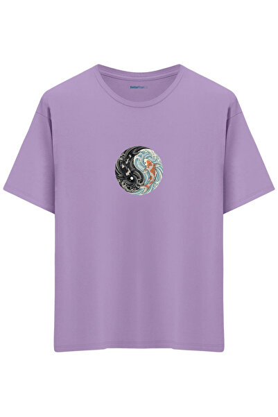 BetterThanCo Μπλουζάκι Balance με τύπωμα Crew Neck oversized