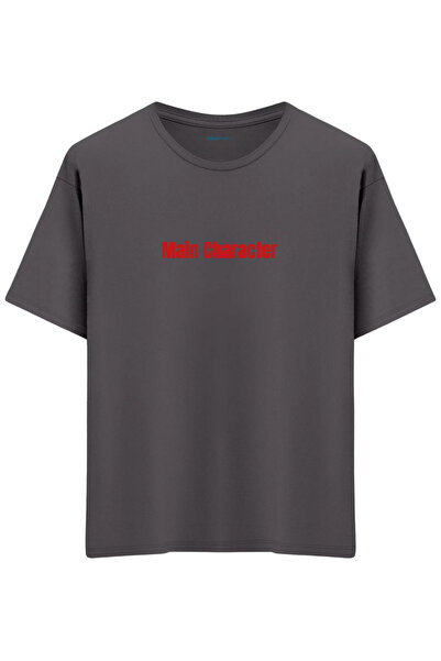 BetterThanCo Main Character Printed Crew Neck Oversized T-Shirt