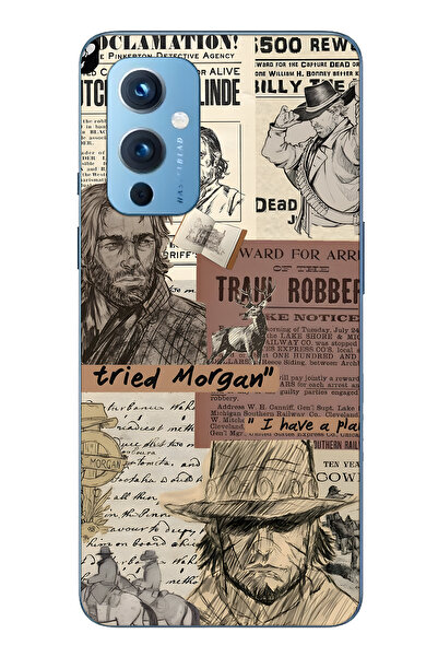 FLAMENKO حافظة هاتف ون بلس 9 متوافقة مع ويسترن منقوش شفافة