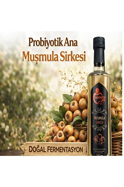 Muşmula Sirkesi 500 ml | Doğal Katkısız, Pastörize Edilmemiş, Pestisit İçermez