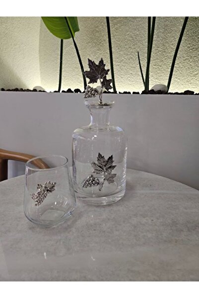 MİMSEGÜN DEKOR Silver Grape Figure Water Cup Single