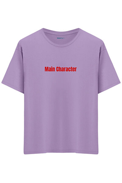 BetterThanCo Κύριος Χαρακτήρας με τύπωμα Bisiklet Yaka oversized Μπλουζάκι