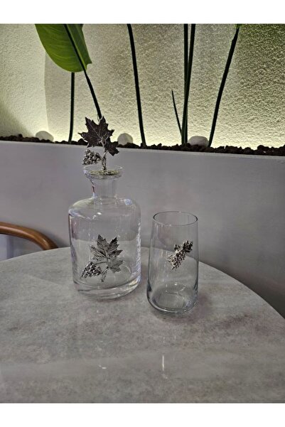 MİMSEGÜN DEKOR Silver Grape Figured Soft Drink Cup Single