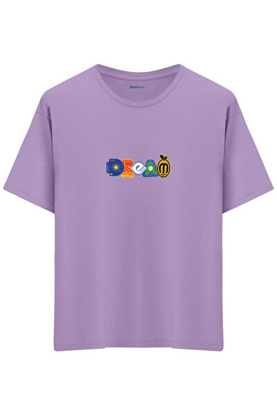 BetterThanCo Μπλουζάκι Dream με τύπωμα Crew Neck oversized