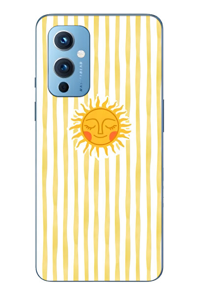 FLAMENKO حافظة هاتف ون بلس 9 متوافقة مع جراب الهاتف الشفاف مخطط سولار منقوش ب...