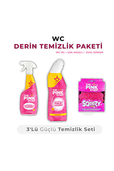 ThePinkStuff WC Derin Temizlik Paketi - 3'lü Güçlü Temizlik Paketi