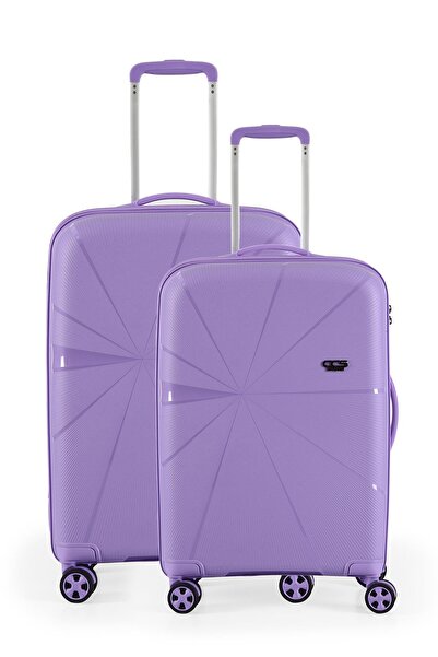 ÇÇS 5264 KIRILMAZ POLİPROPİLEN 2 Lİ SET VALİZ BÜYÜK ORTA