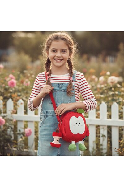 OEM Ghiozdan/Geantă de umăr draguță, în formă de mere, practică, material pol...