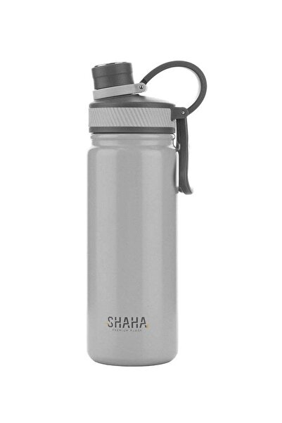SHAHA Stainless Steel Sport Vacuum Bottle 680ML Grey