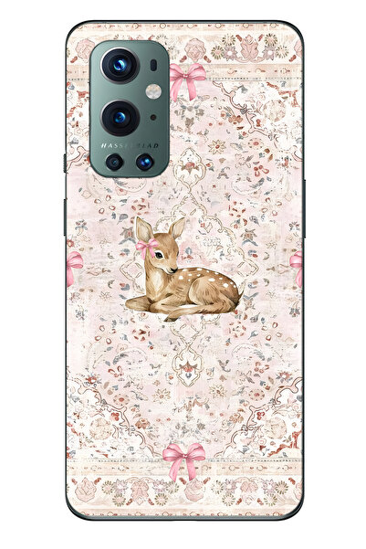 FLAMENKO حافظة هاتف شفافة متوافقة مع One Plus 9 Pro من نوع Geyik and Bowknot ...