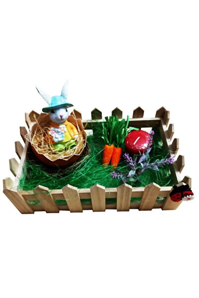 Mcf Easter decoration, MCF, Bunny, and candle, handmade, 25x15cm