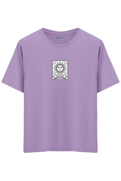 BetterThanCo Ziua mea cu imprimeu guler rotund supradimensionat tricou