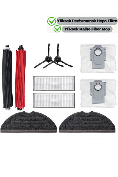 RotRever Perie de schimb compatibilă cu Roborock S8 S8 Pro Ultra (NU S8 PRO),...