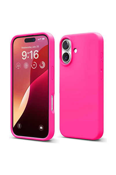 VERTEK Husa Silicon Soft Touch, Microfibra, Camera Bump, pentru iPhone 16 Plu...