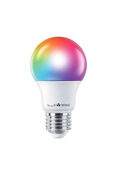 RAFEED مصباح LED ذكي يعمل بتقنية الواي فاي والبلوتوث، قاعدة E27، ألوان RGB، أ...
