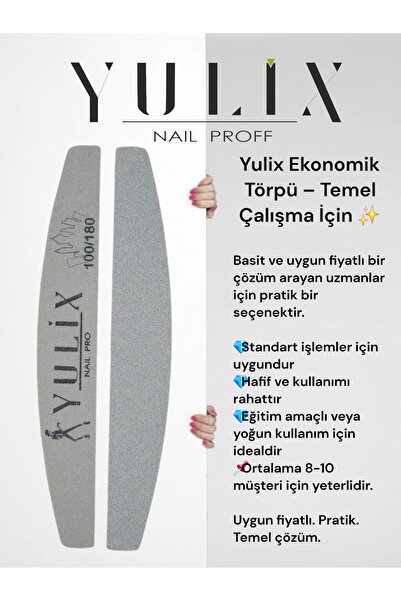 YULİX Ekonomik törpü - 100/180 grit yapısı ile temel çalışma 5 adet