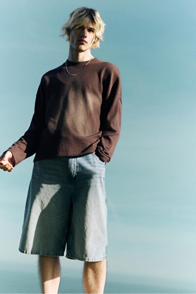 Pull & Bear Uzun kollu yıldız desenli kazak