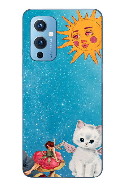 FLAMENKO حافظة هاتف شفافة متوافقة مع One Plus 9 من نوع Sunny Fairy وAngel Cat...