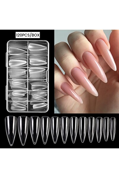 Born Pretty Balerin Takma Tırnak Jel Destekli 5 Kapsül Küt Tırnak Tipsi 130 Adet