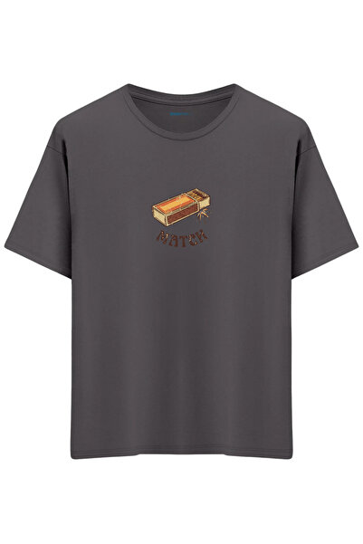 BetterThanCo متطابق! مطبوع تي شيرت كبير الحجم برقبة دائرية