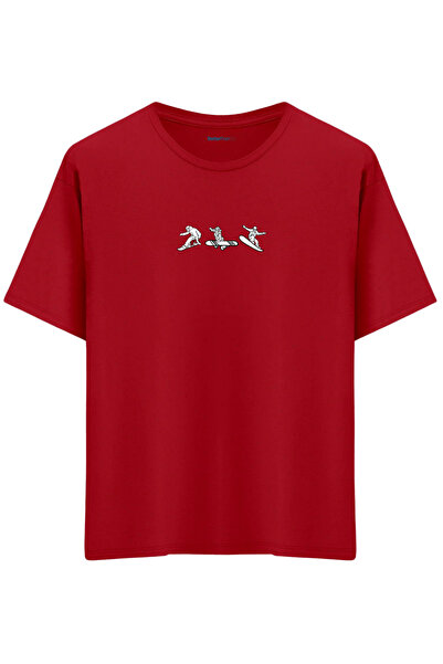 BetterThanCo Născut pentru bord cu imprimeu guler rotund supradimensionat tricou