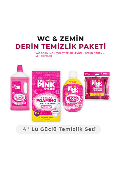 ThePinkStuff Wc & Zemin Derin Temizlik Paketi-4'lü Güçlü Temizlik Seti